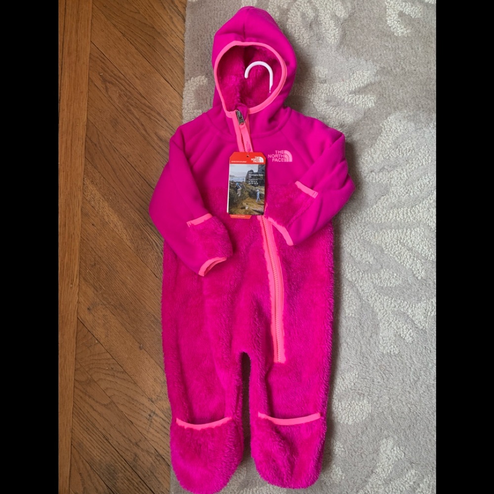 The North Face Baby Fleece onesie sz 3-6 mos